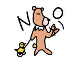 Occupation is a bear.W sticker #2008876