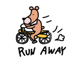 Occupation is a bear.W sticker #2008877