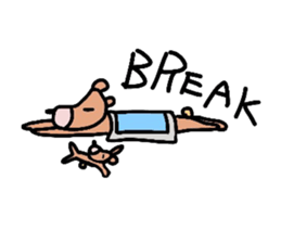 Occupation is a bear.W sticker #2008879