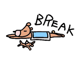 Occupation is a bear.W sticker #2008879