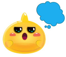 Yomi, the cute funny yellow jelly sticker #2008888