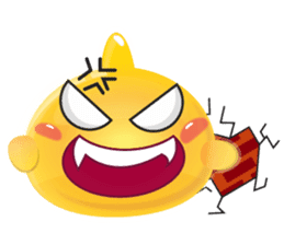 Yomi, the cute funny yellow jelly sticker #2008890