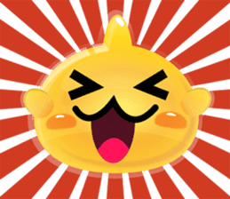 Yomi, the cute funny yellow jelly sticker #2008896