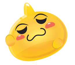 Yomi, the cute funny yellow jelly sticker #2008897