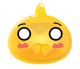 Yomi, the cute funny yellow jelly sticker #2008901