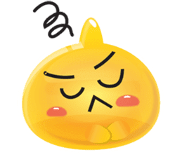Yomi, the cute funny yellow jelly sticker #2008904