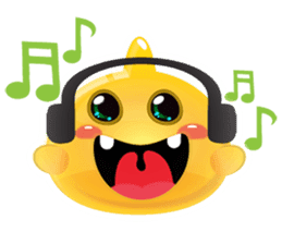 Yomi, the cute funny yellow jelly sticker #2008920