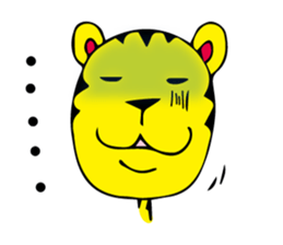 tiger   desukedo sticker #2009027