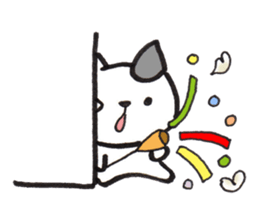 From wall to the Cat (silent stickers) sticker #2009326