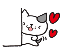 From wall to the Cat (silent stickers) sticker #2009327