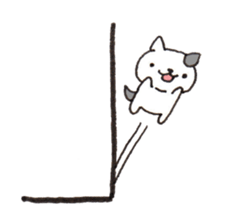 From wall to the Cat (silent stickers) sticker #2009330