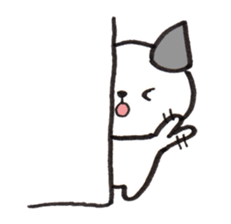 From wall to the Cat (silent stickers) sticker #2009332