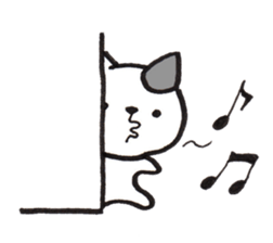 From wall to the Cat (silent stickers) sticker #2009334