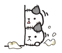 From wall to the Cat (silent stickers) sticker #2009335