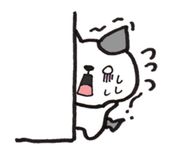 From wall to the Cat (silent stickers) sticker #2009336