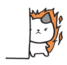 From wall to the Cat (silent stickers) sticker #2009338