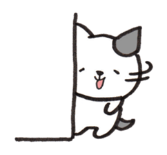 From wall to the Cat (silent stickers) sticker #2009339
