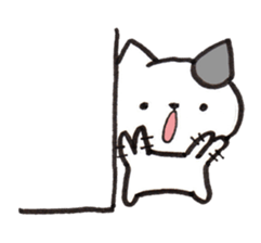 From wall to the Cat (silent stickers) sticker #2009343