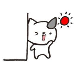 From wall to the Cat (silent stickers) sticker #2009346