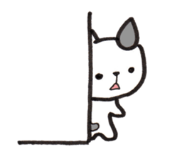 From wall to the Cat (silent stickers) sticker #2009349