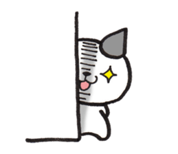 From wall to the Cat (silent stickers) sticker #2009352