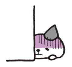 From wall to the Cat (silent stickers) sticker #2009357