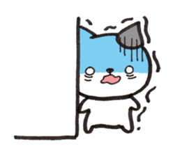 From wall to the Cat (silent stickers) sticker #2009359