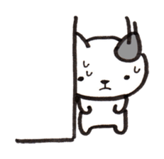 From wall to the Cat (silent stickers) sticker #2009360