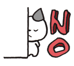 From wall to the Cat (silent stickers) sticker #2009364