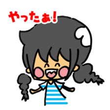 japanese Braid girl sticker #2009773