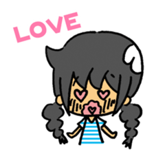 japanese Braid girl sticker #2009779