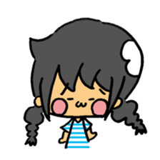 japanese Braid girl sticker #2009780