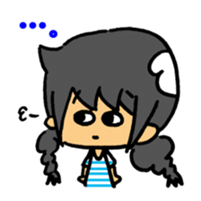 japanese Braid girl sticker #2009785