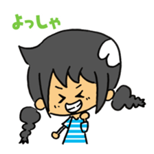 japanese Braid girl sticker #2009795