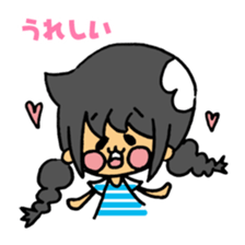 japanese Braid girl sticker #2009798