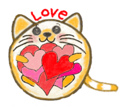 This stamp cute round sticker #2009910