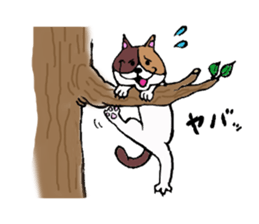 Good-natured cat and friends sticker #2010822