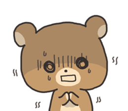 A bear and cat sticker #2011498