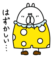 Cheerful white rabbit sticker #2012187