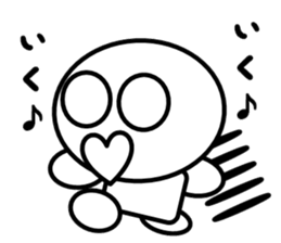 a round face character sticker #2012652