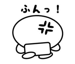 a round face character sticker #2012660