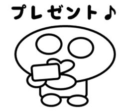 a round face character sticker #2012662