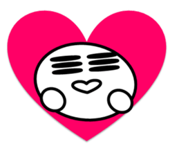 a round face character sticker #2012672