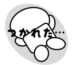 a round face character sticker #2012678