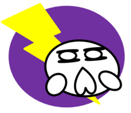 a round face character sticker #2012680