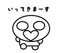 a round face character sticker #2012682