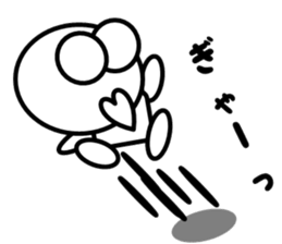 a round face character sticker #2012683