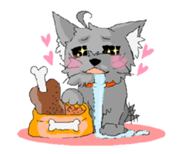 sticker of yorkshire terrier(yorkie) sticker #2012890