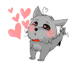 sticker of yorkshire terrier(yorkie) sticker #2012921