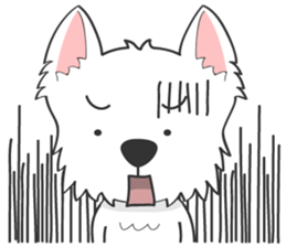 I LOVE West Highland White Terrier. sticker #2013126
